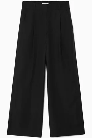 COS Lockere Hose Aus Leinen-Mix Mit Weitem Bein