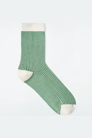 COS Gestreifte Socken Aus Rippstrick