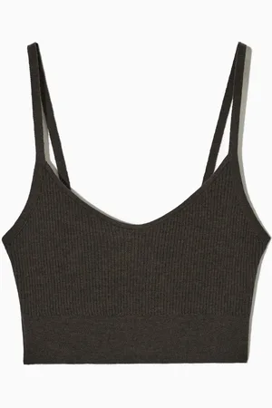 COS Geripptes Bustier Aus Wolle