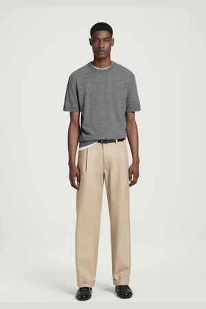 COS Schmal Zulaufende Hose Aus Baumwolle Mit Umschlag
