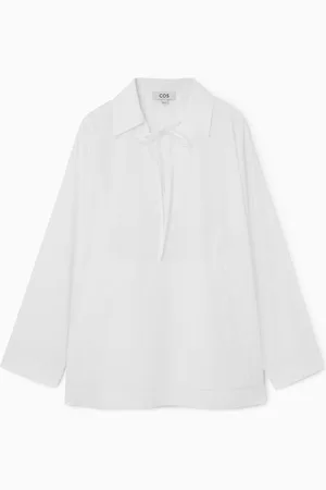 COS Bluse Mit V-Ausschnitt Und Bändern