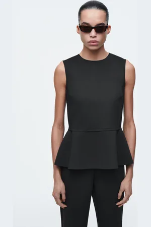 COS Tanktop Aus Scuba Mit Schösschen