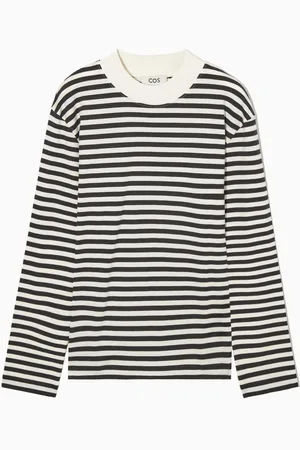 COS Lockeres Langarmshirt Mit Stehkragen