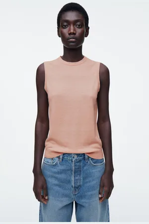 COS Tanktop Aus Merinowoll-Leinen-Mix