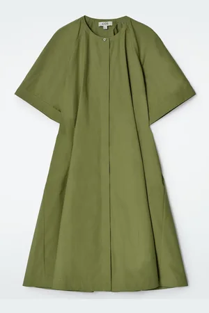 COS Midikleid Aus Baumwolle Mit Raglanärmeln