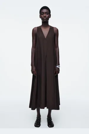 COS Maxikleid Aus Leinen-Mix In A-Linie