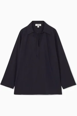 COS Bluse Mit V-Ausschnitt Und Bändern