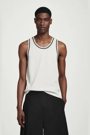 COS Geripptes Tanktop Mit Kontrastpartie