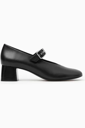 COS Mary Janes Aus Leder Mit Blockabsatz