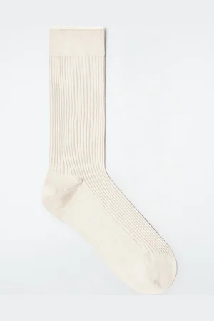 COS Gerippte Socken Aus Seide