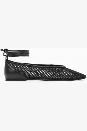 COS Ballerinas Aus Mesh Mit Lederbesatz