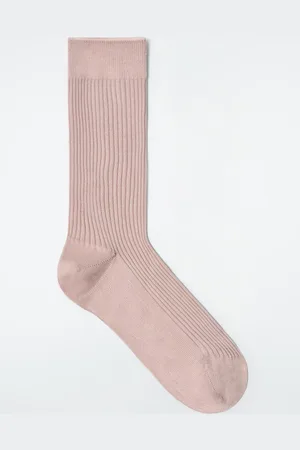 COS Gerippte Socken Aus Seide
