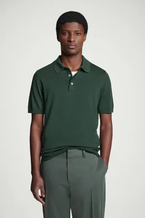 COS Schmal Geschnittenes Poloshirt Aus Seidenstrick