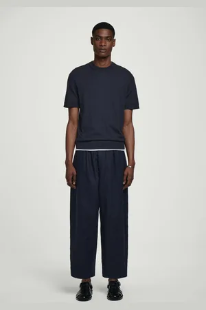 COS Leinenhose Mit Weitem Bein Und Elastischem Bund