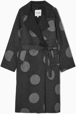 COS Oversized-Wollmantel Mit Punktmuster