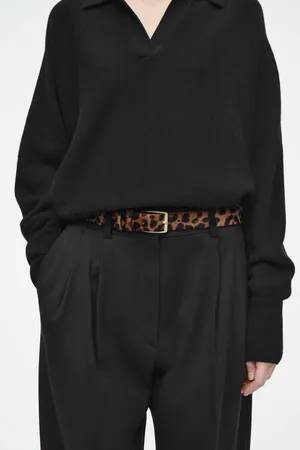 COS Ponyhaar-Gürtel Mit Leoparden-Print