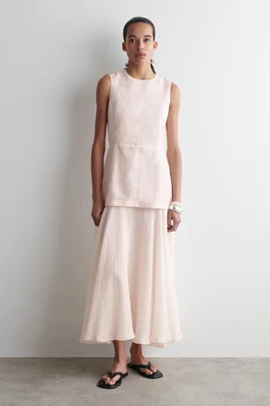 COS Mehrlagiges Midikleid Mit Schösschen