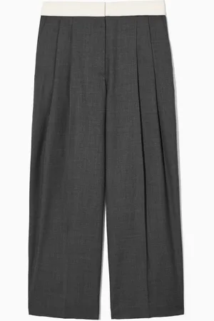 COS Lockere Dekonstruierte Wollhose Mit Weitem Bein