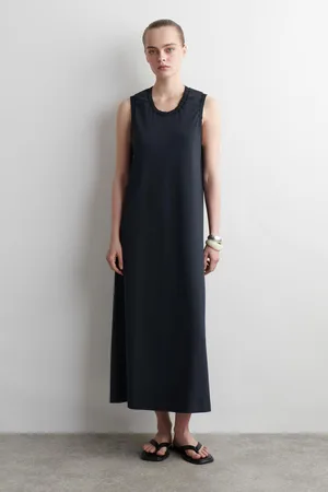 COS Midikleid Aus Baumwolle Mit Raffungen