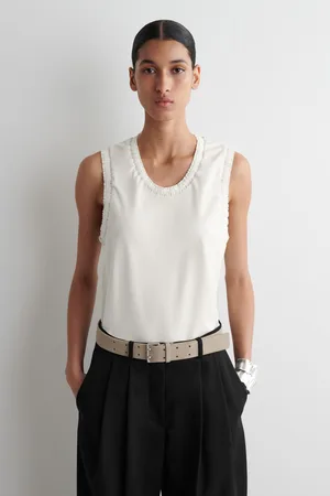 COS Tanktop Aus Baumwolle Mit Raffungen