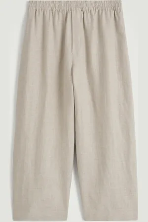 COS Leinenhose Mit Weitem Bein Und Elastischem Bund