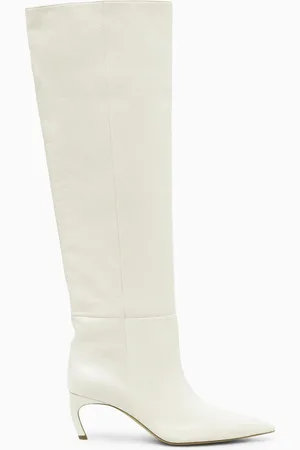 COS Spitze Kniehohe Stiefel Aus Leder