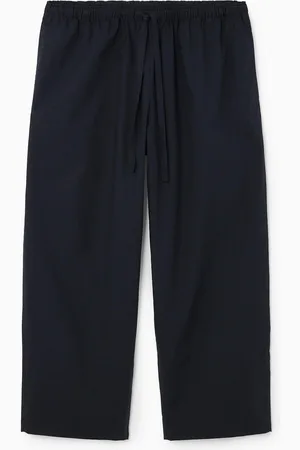 COS Schmal Zulaufende Baumwollhose Mit Kordelzug