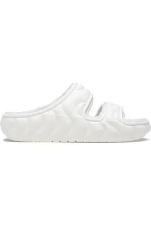 Crocs | Unisex | Classic Cozzzy Overpuff | Sandalen | Weiß | 43