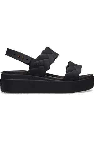 Crocs | Damen | Brooklyn Woven Low | Sandalen | Schwarz | 41