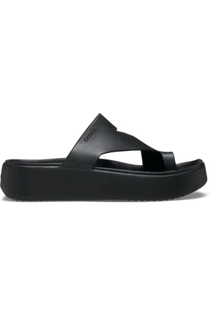 Crocs | Damen | Getaway Platform Toe Loop | Sandalen | Schwarz | 41