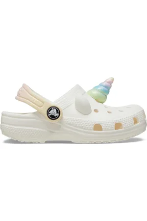 Crocs | Kinder | Toddlers Classic I AM Rainbow Unicorn | Clogs | Weiß | 19