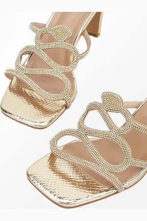 Cupshe Abstrakte Heels mit Riemchen und offener Zehenpartie
