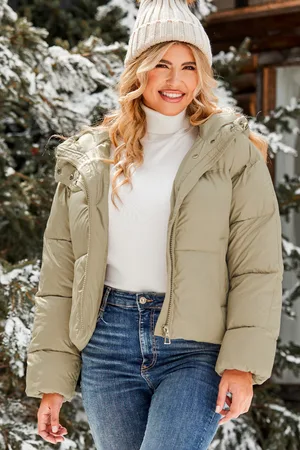 Cupshe Pufferjacke mit Frontreißverschluss