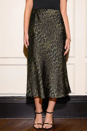 Cupshe Leoprint-Rock mit hoher Taille