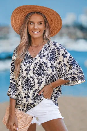 Cupshe Verziertes V-Ausschnitt Strandtop