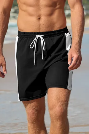 Cupshe Schwarz-Weiße Badehose