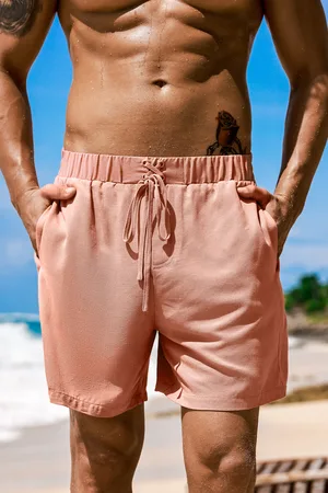 Cupshe Braune Herren-Boardshorts