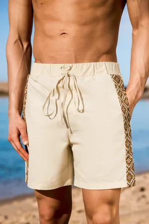 Cupshe Boho Verzierte Herren-Badehose