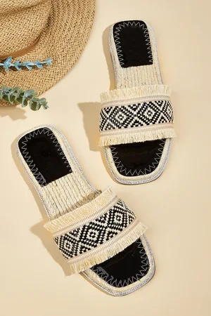 Cupshe Espadrille-Sandalen mit Fransen