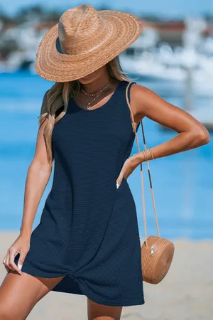 Cupshe Ärmelloses Strick-Strandkleid
