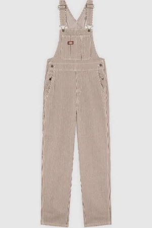 Dickies Denim Classic Hickory Stripe Latzhose Frau Size L