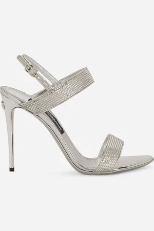 Dolce & Gabbana Sandalette aus Satin und Thermostrass