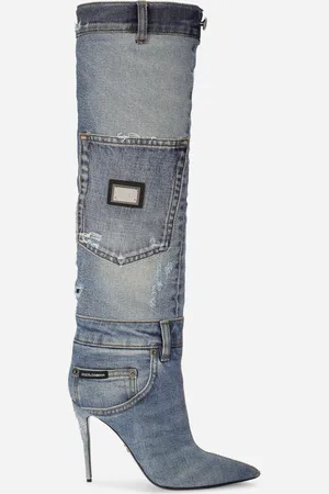 Dolce & Gabbana Patchwork denim boots