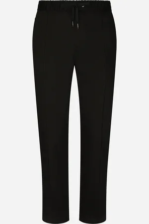 Dolce & Gabbana Jogginghose aus baumwoll-stretch mit plakette