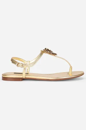 Dolce & Gabbana ZEHENSTEGSANDALE DEVOTION AUS NAPPALEDER