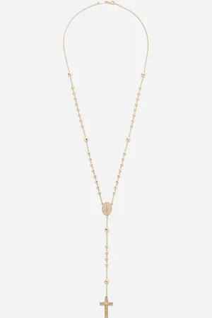 Dolce & Gabbana Tradition yellow gold rosary necklace