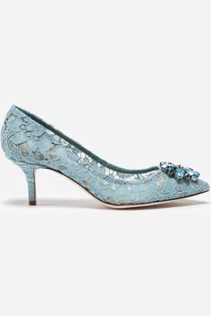 Dolce & Gabbana Lace rainbow pumps with brooch detailing
