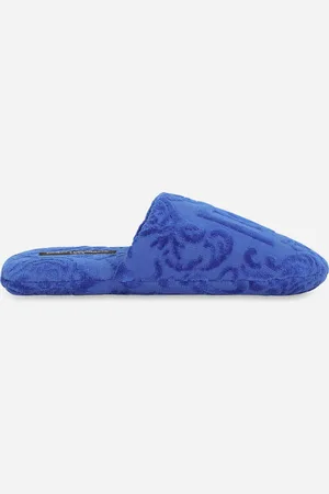 Dolce & Gabbana Frotteepantoffel aus Baumwolljacquard
