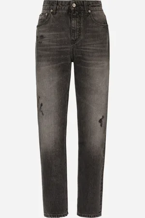 Dolce & Gabbana Boyfriend-Jeans aus dunkelblauem Denim