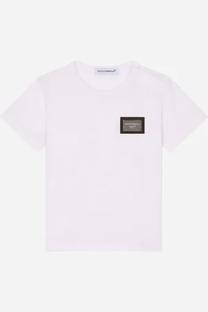 Dolce & Gabbana Jersey-T-Shirt mit Logoplakette